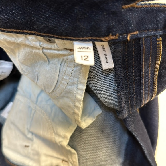Loft Outlet Curvy Skinny Jeans Dark Wash Size 12 - Picture 2 of 13